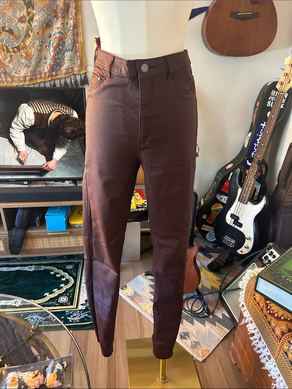 H&M High-Rise Women’s Jeggings — Burgundy
